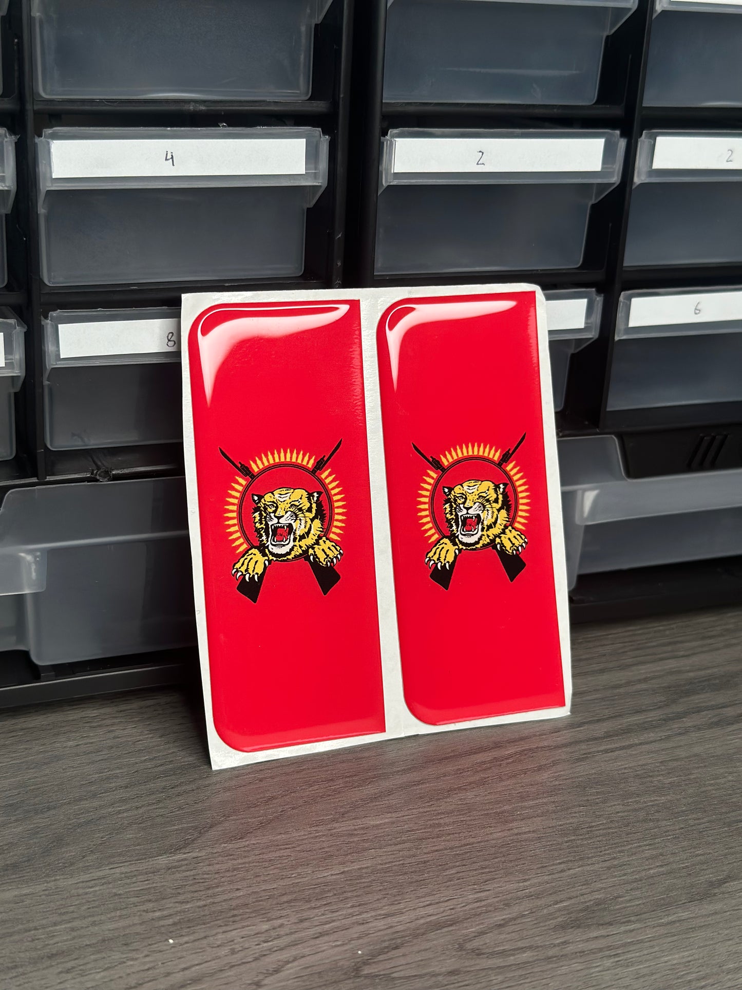 Tamil Tiger Eelam Number Plate Sticker