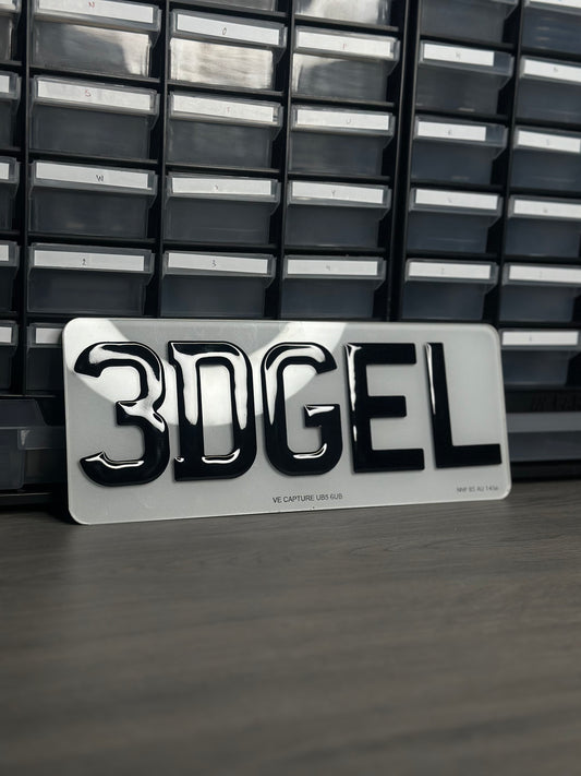 3D Gel Number Plate