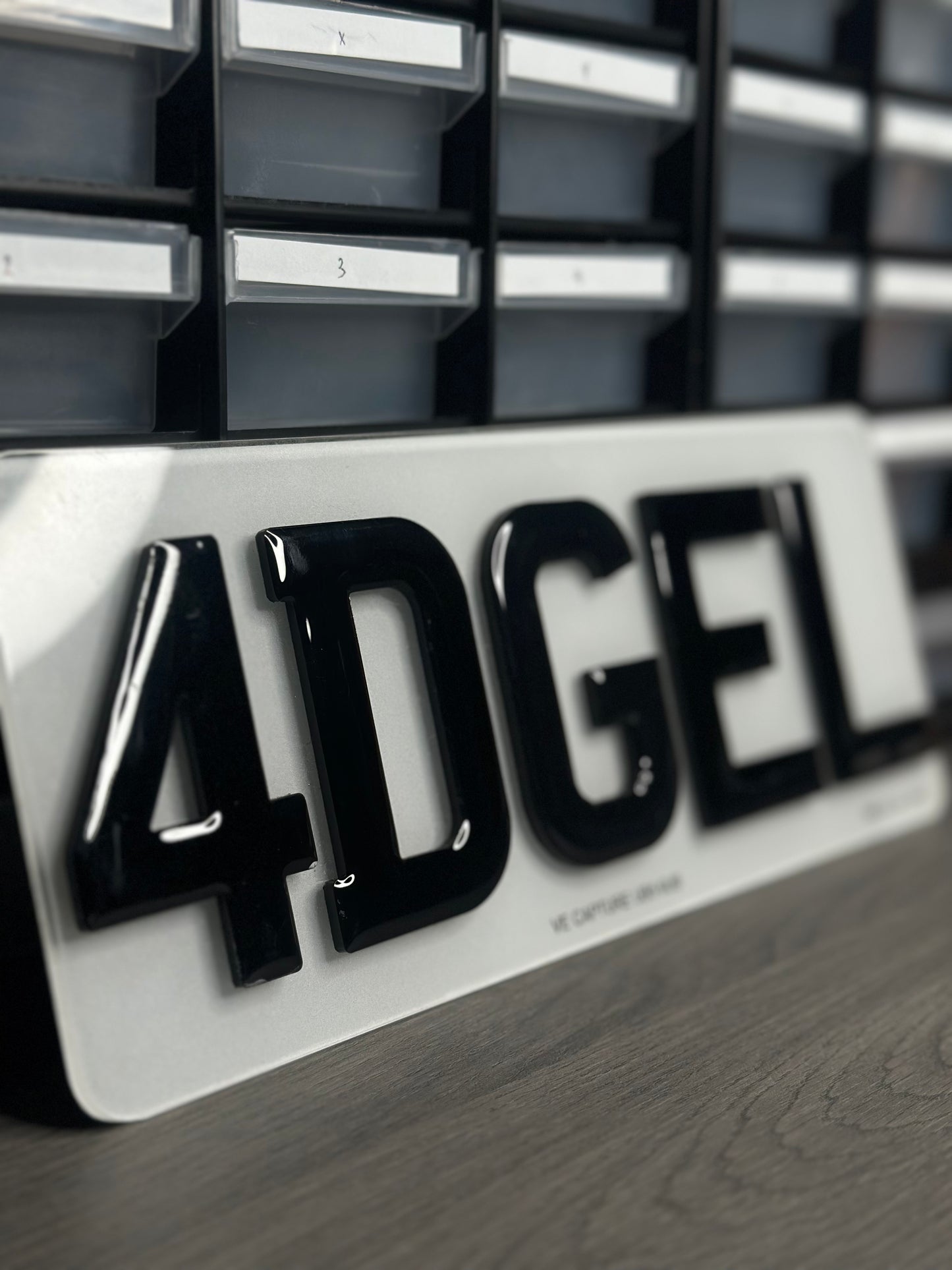 4D Gel Number Plate