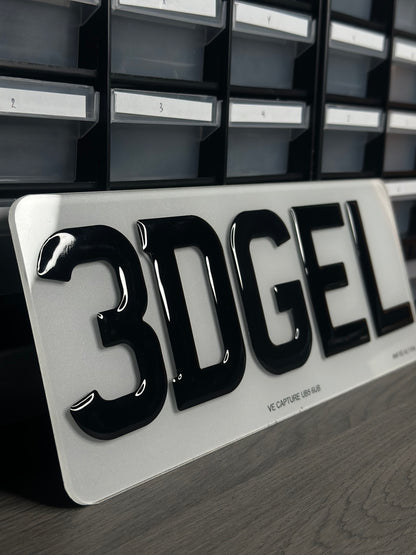 3D Gel Number Plate