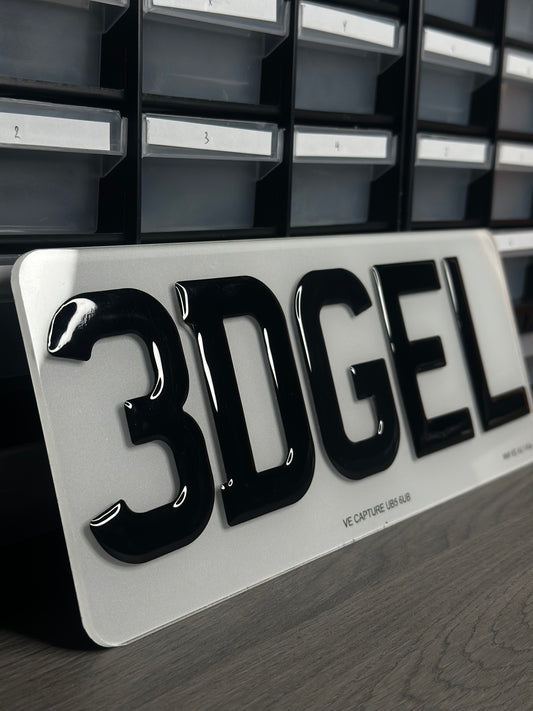 3D Gel Number Plate