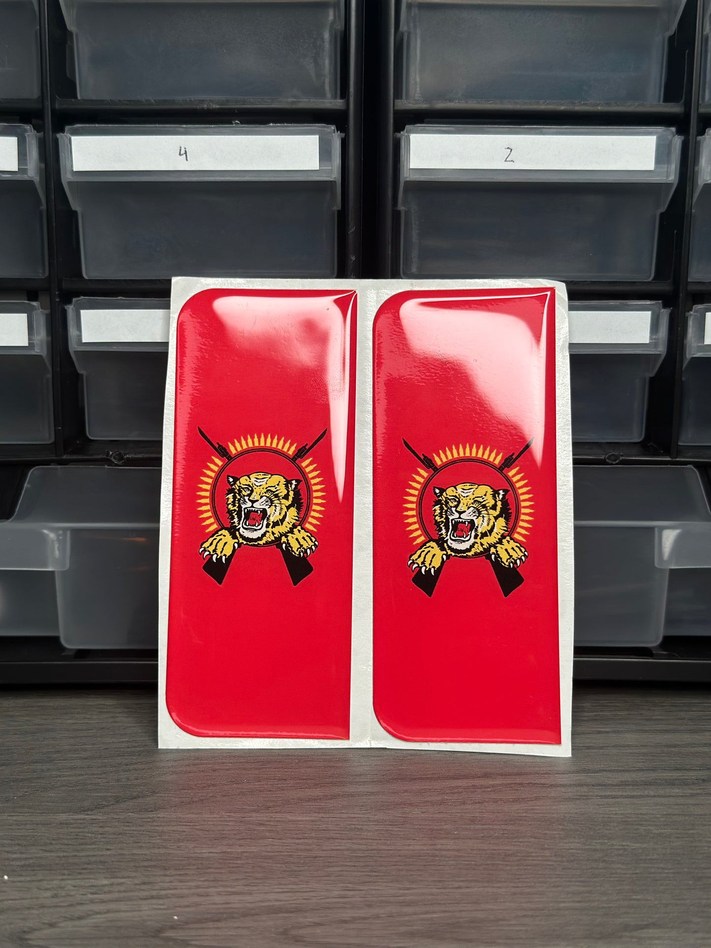 Tamil Tiger Eelam Number Plate Sticker