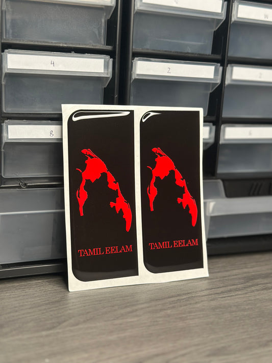 Tamil Eelam Map Sticker