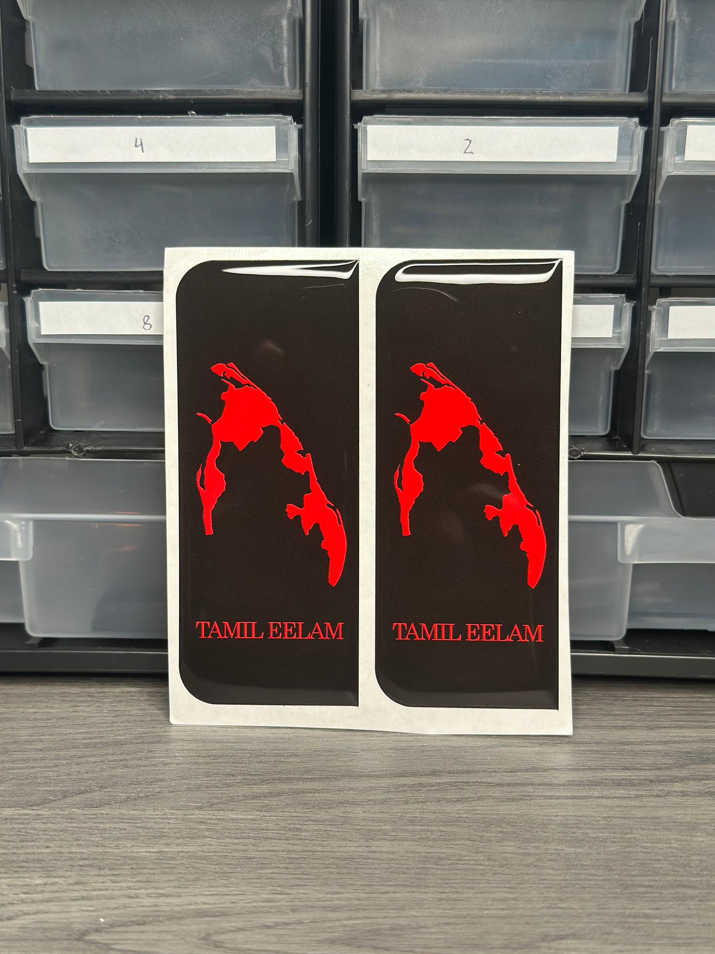 Tamil Eelam Map Sticker