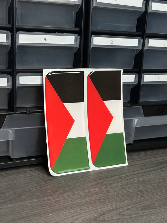 Palestine Flag Number Plate Sticker