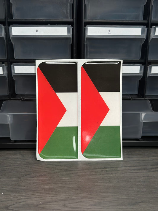 Palestine Flag Number Plate Sticker