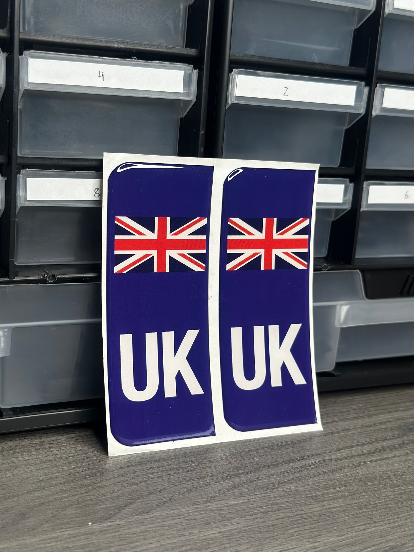 UK Flag Number Plate Sticker
