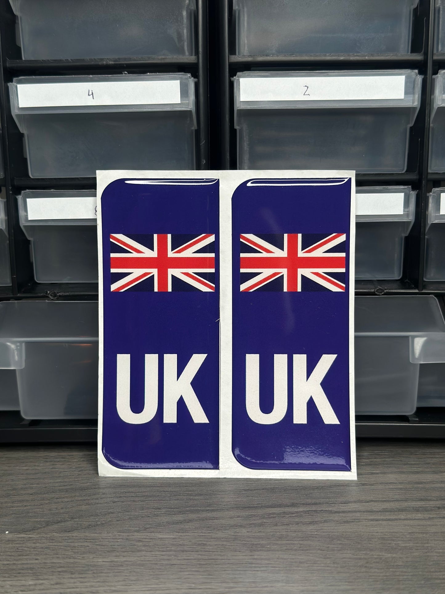 UK Flag Number Plate Sticker