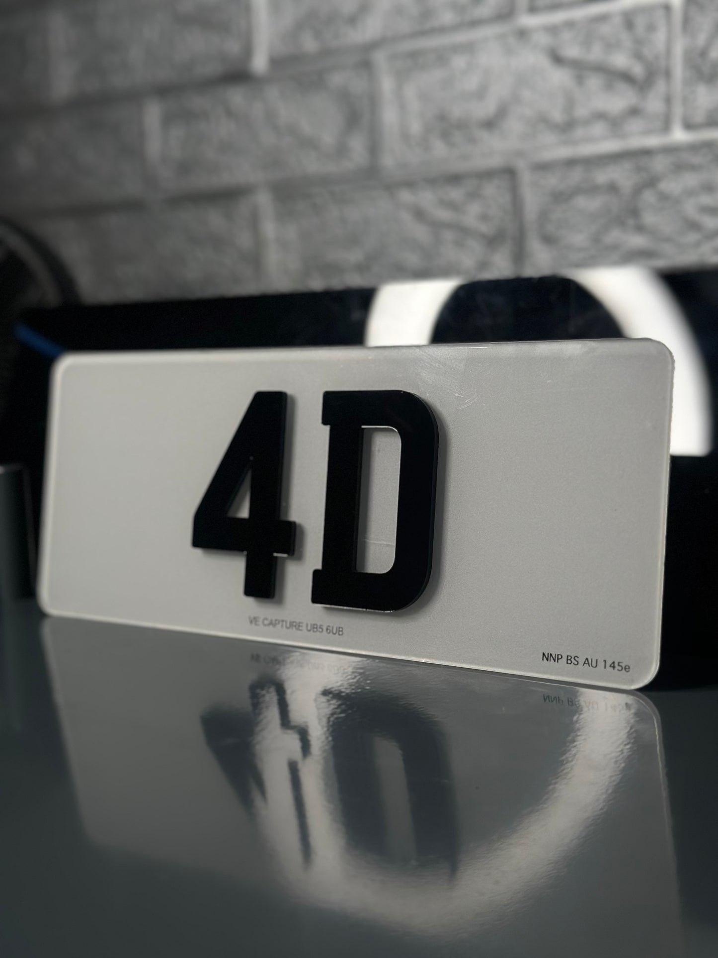 4D Number Plate