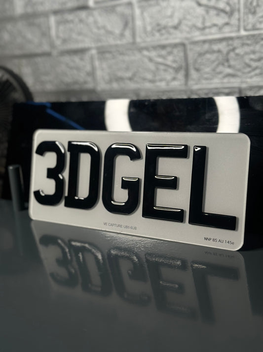 3D Gel Number Plate