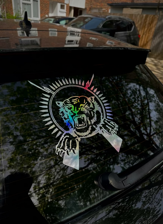 Holographic Tamil Tiger Sticker